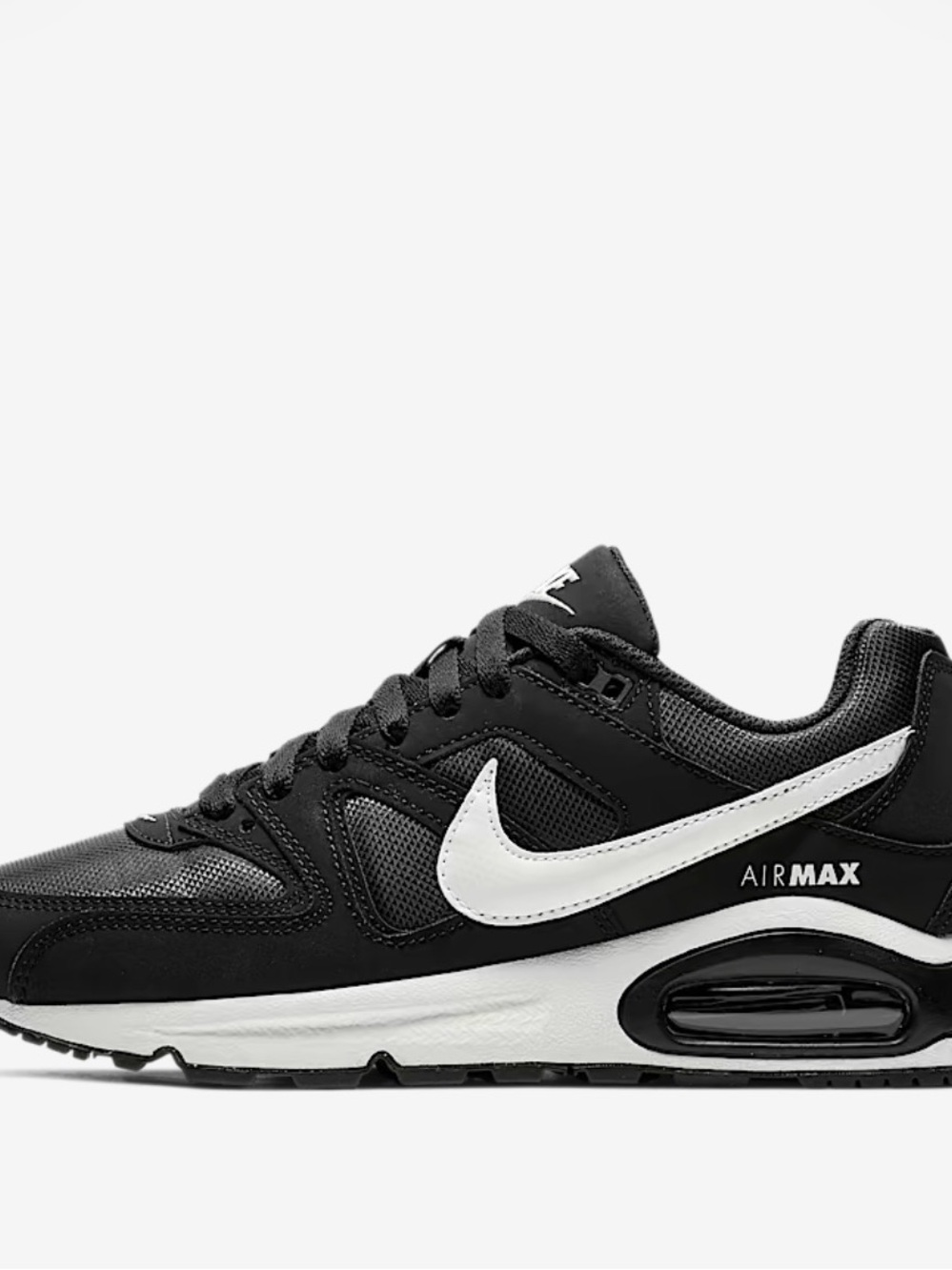 Nike womens Black and White Air Max command Sneakers
